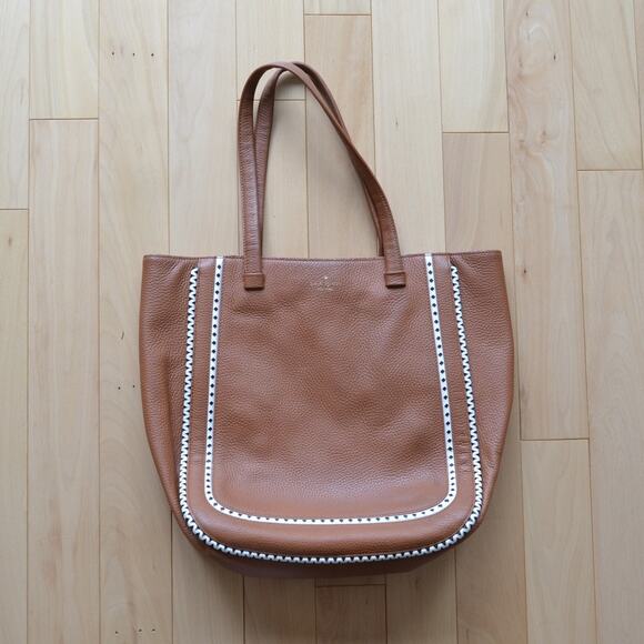 Kate Spade Brown Leather Sheffield Street Dorna XL Tote - Picture 1 of 7